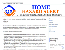 Tablet Screenshot of homehazardalert.com